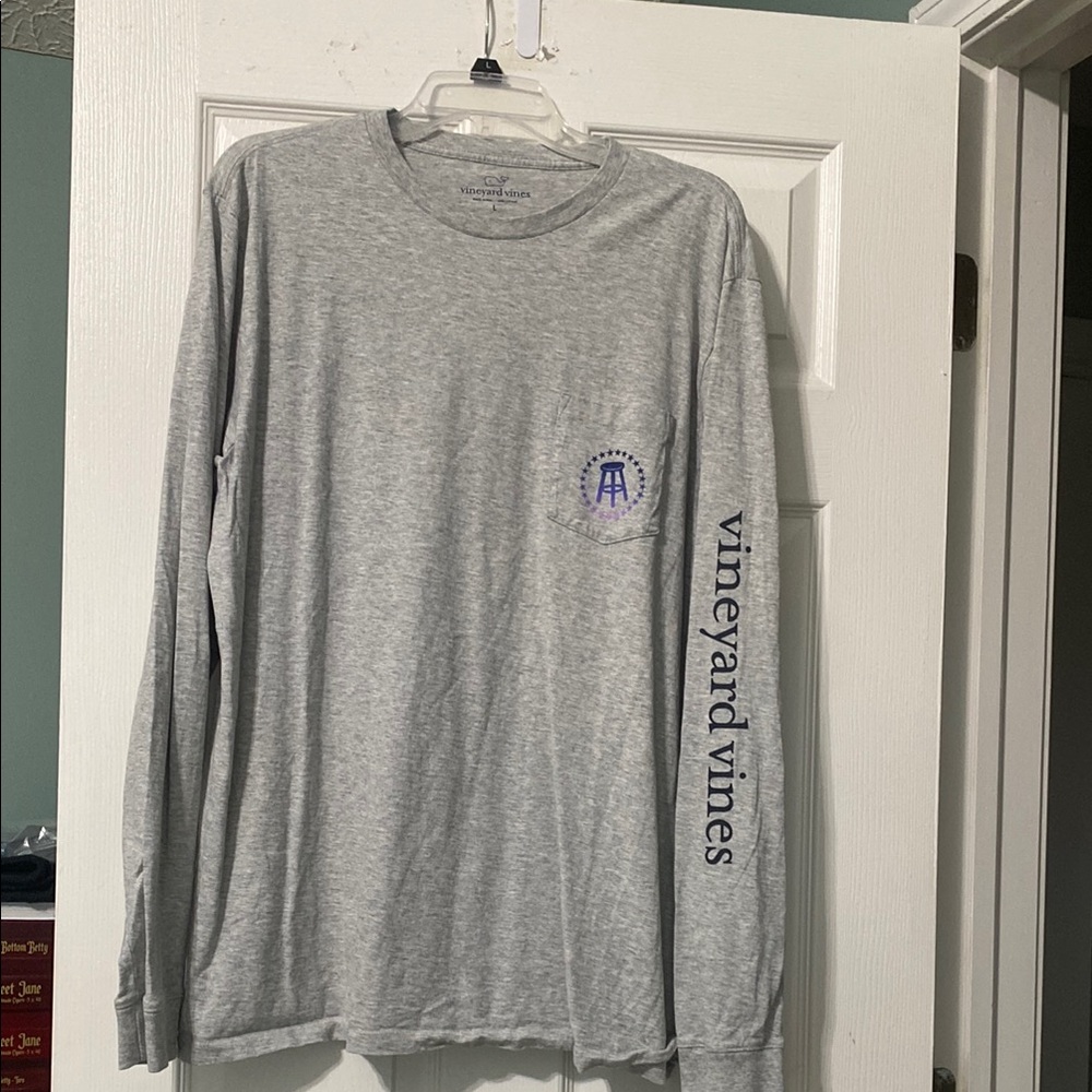 Vineyard Vines Men's Grey Long Sleeve Shirt
